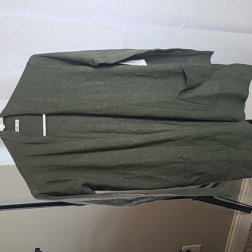 NWT Pink Clover Size S Olive Green Cardigan Sweater With Pockets Stitch Fix